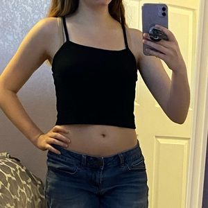 American Eagle black crop top